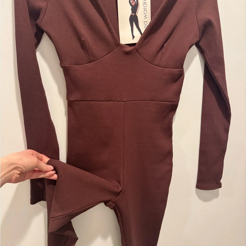 Naked Wardrobe "The Snatched Up" Bustier Jumpsuit - Picture 3 of 6